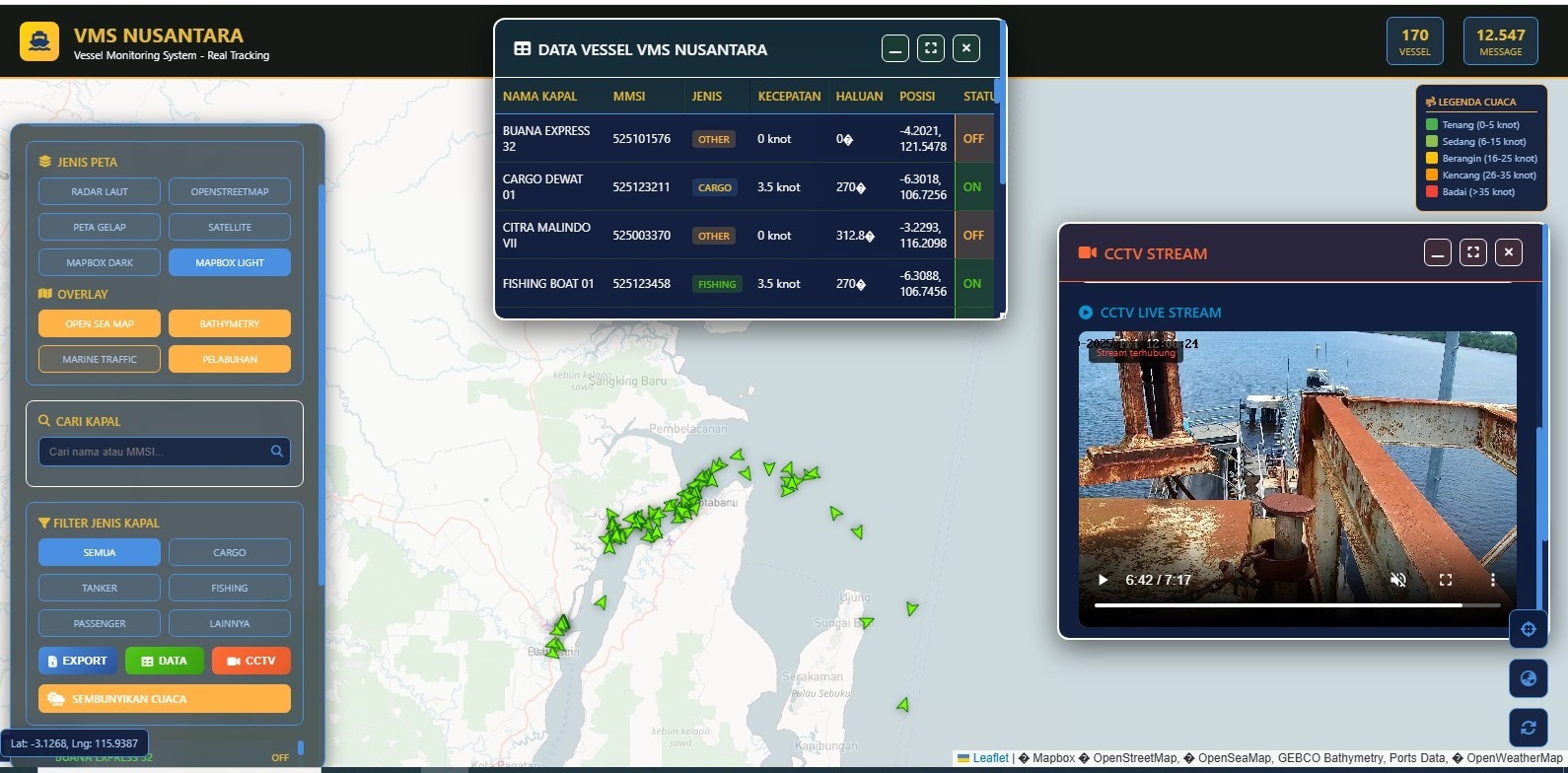 Dashboard VMS NUSANTARA